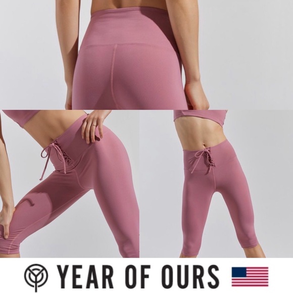 year of ours Pants - Year of Ours Tie Up Crop Leggings